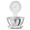 SMEG 50's style KSF01 digitale en analoge weegschaal 5 kg wit