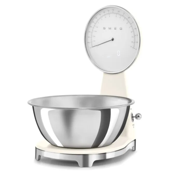 SMEG 50's style KSF01 digitale en analoge weegschaal 5 kg wit