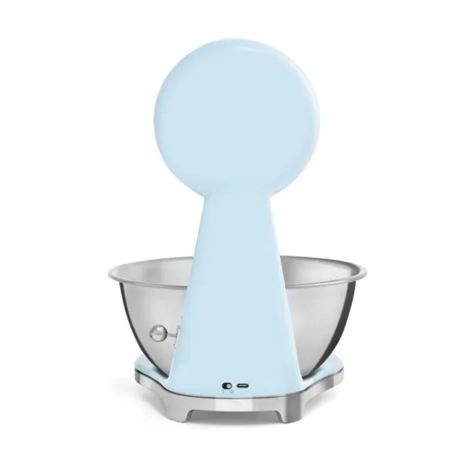 SMEG 50's style KSF01 digitale en analoge weegschaal 5 kg pastelblauw