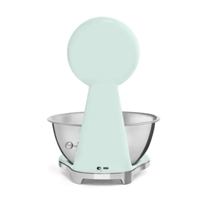 SMEG 50's style KSF01 digitale en analoge weegschaal 5 kg watergroen