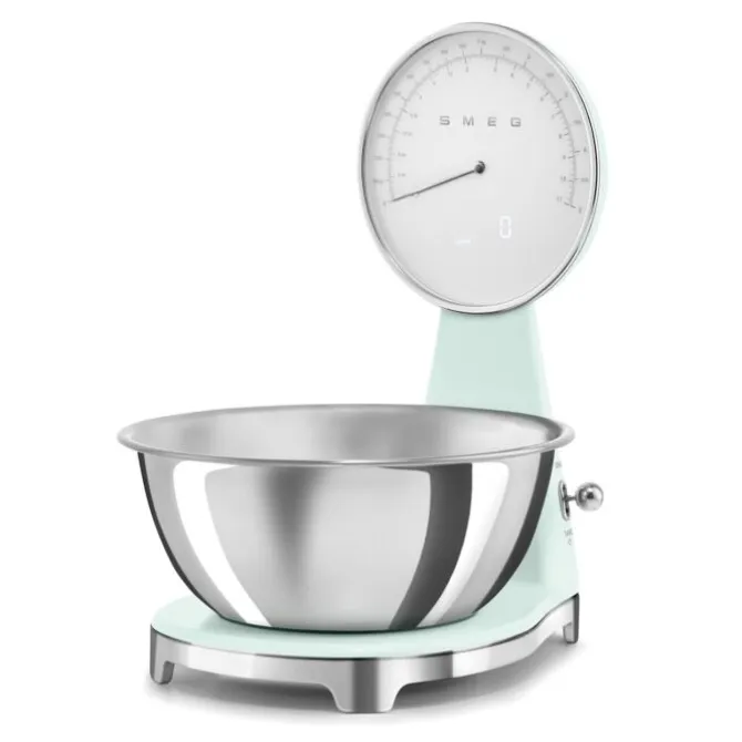 SMEG 50's style KSF01 digitale en analoge weegschaal 5 kg watergroen