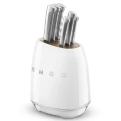 SMEG 50's style messenblok incl. 6 messen wit
