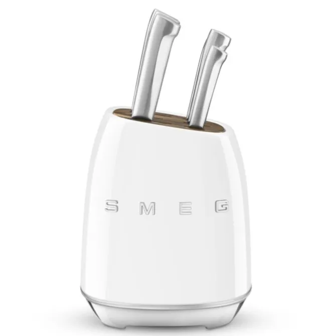 SMEG 50's style messenblok incl. 6 messen wit