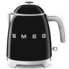 Smeg 50's style mini waterkoker 800 ml staal zwart