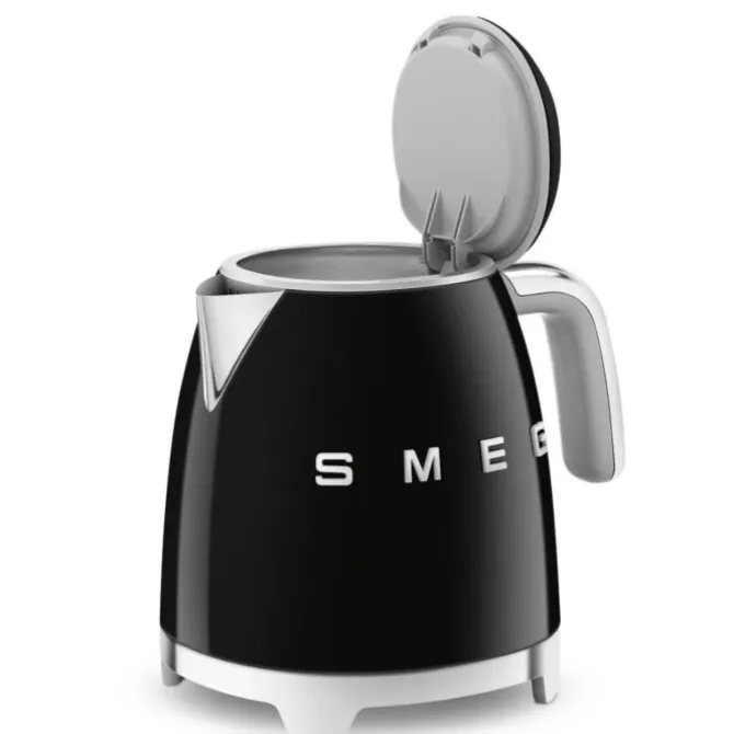 Smeg 50's style mini waterkoker 800 ml staal zwart
