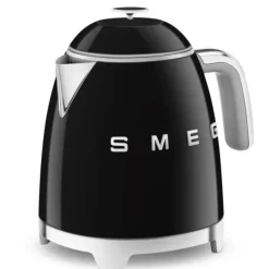 Smeg 50's style mini waterkoker 800 ml staal zwart