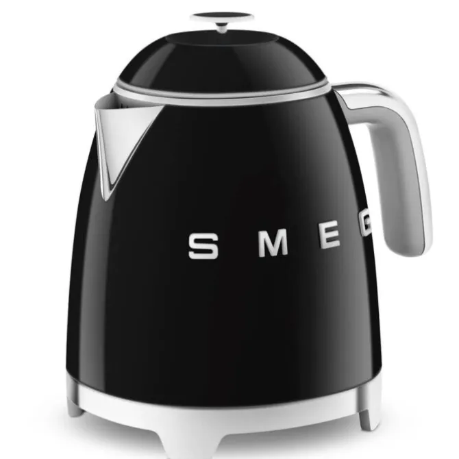 Smeg 50's style mini waterkoker 800 ml staal zwart