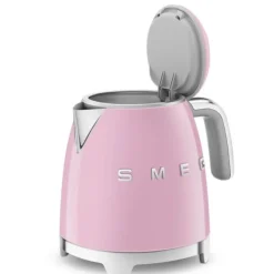 Smeg 50's style mini waterkoker 800 ml staal roze