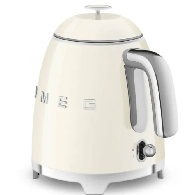 Smeg 50's style mini waterkoker 800 ml staal crème