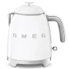 Smeg 50's style mini waterkoker 800 ml staal wit