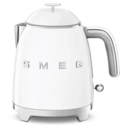 Smeg 50's style mini waterkoker 800 ml staal wit