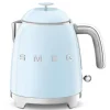 Smeg 50's style mini waterkoker 800 ml staal pastelblauw
