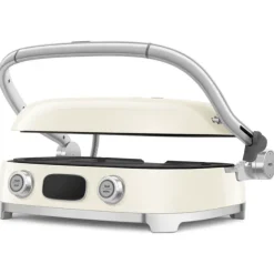 SMEG 50's style Multi-use contactgrill glanzend créme