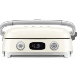 SMEG 50's style Multi-use contactgrill glanzend créme