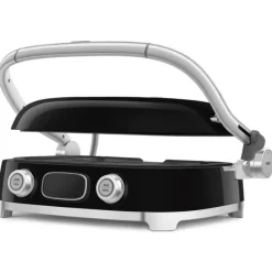 SMEG 50's style Multi-use contactgrill glanzend zwart