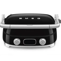 SMEG 50's style Multi-use contactgrill glanzend zwart