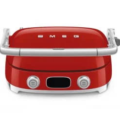 SMEG 50's style Multi-use contactgrill glanzend rood