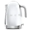 Smeg 50's style waterkoker met temperatuurcontrole 1,7 liter rvs chroom