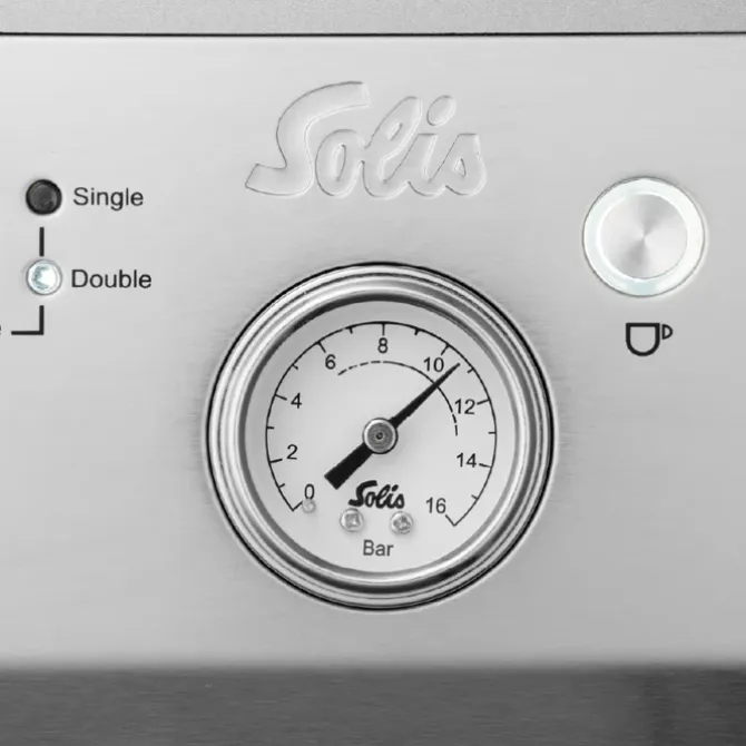 Solis Grind & Infuse Perfetta espressomachine Silver
