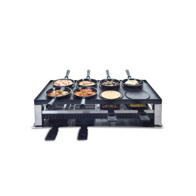 Solis Table Grill 5-in-1 gourmetstel 8 persoons rvs zwart