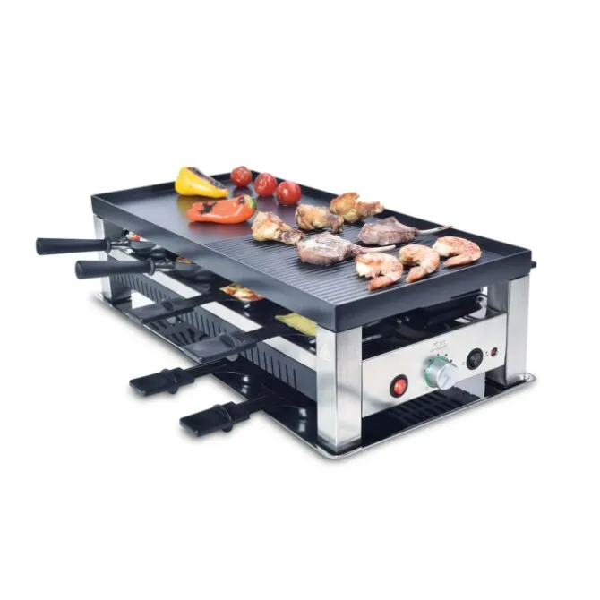 Solis Table Grill 5-in-1 gourmetstel 8 persoons rvs zwart