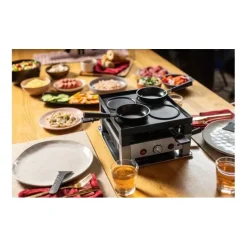 Solis Table Grill 5-in-1 gourmetstel 4 persoons rvs zwart