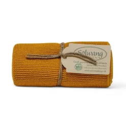 Solwang Design handdoek 32 x 47 cm katoen Yellow Ochre