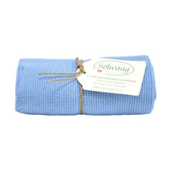 Solwang Design handdoek 32 x 47 cm katoen Light Blue