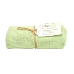 Solwang Design handdoek 32 x 47 cm katoen Light Dusty Green