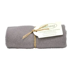 Solwang Design handdoek 32 x 47 cm katoen Black