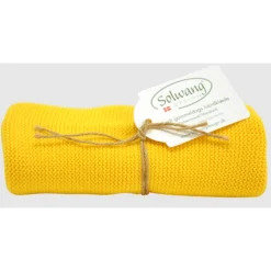 Solwang Design handdoek 32 x 47 cm katoen Bright Yellow