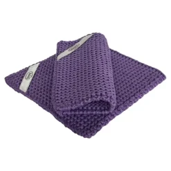 Solwang Design pannenlap 22 x 22 cm katoen Purple 2 stuks