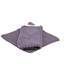 Solwang Design pannenlap 22 x 22 cm katoen Dark Dusty Purple 2 stuks