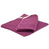 Solwang Design pannenlap 22 x 22 cm katoen Plum 2 stuks