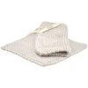 Solwang Design pannenlap 22 x 22 cm katoen warm lichtgrijs 2 stuks