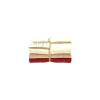 Solwang Design vaatdoekjes 25 x 25 cm katoen Nature/Nougat/Deep Red 3 stuks