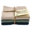 Solwang Design vaatdoekjes 25 x 25 cm katoen Black 3 stuks