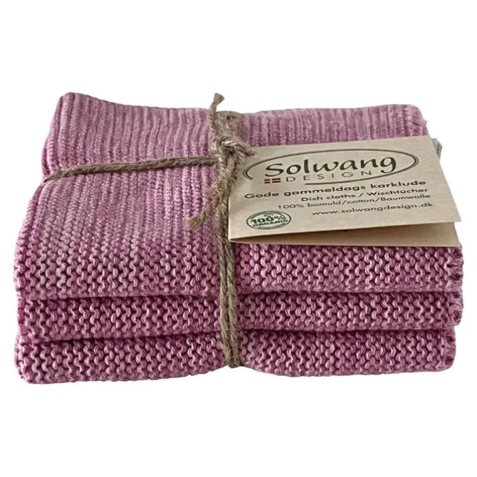 Solwang Design vaatdoekjes 25 x 25 cm katoen Rose Melange