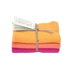 Solwang Design vaatdoekjes 25 x 25 cm katoen Terracotta 3 stuks