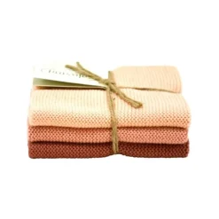 Solwang Design vaatdoekjes 25 x 25 cm katoen Yellow/Orange/Red 3 stuks