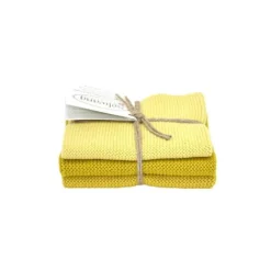 Solwang Design vaatdoekjes 25 x 25 cm katoen Saffron 3 stuks