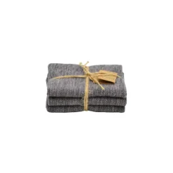 Solwang Design vaatdoekjes 25 x 25 cm katoen Grey tinten 3 stuks