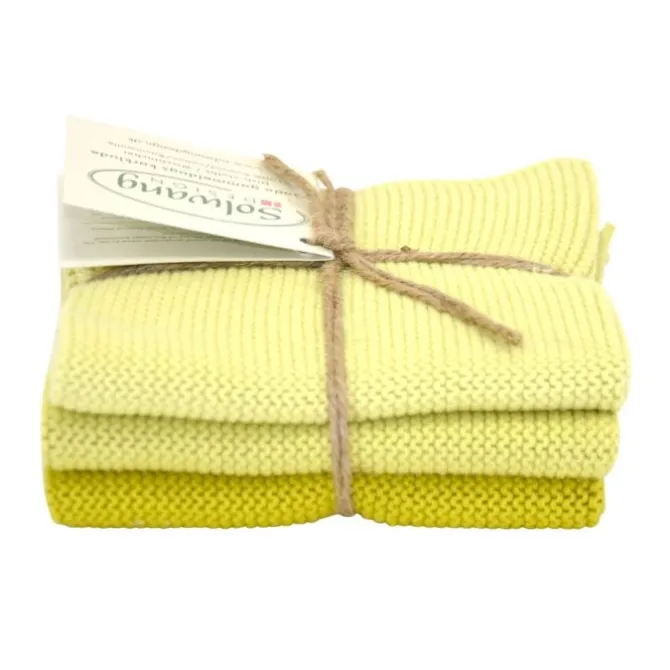 Solwang Design vaatdoekjes 25 x 25 cm katoen Spring Green