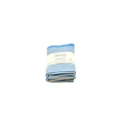 Solwang Design vaatdoekjes 25 x 25 cm katoen Azure Stripes 2 stuks