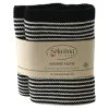 Solwang Design vaatdoekjes 25 x 25 cm katoen Black Stripes 2