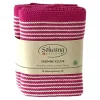Solwang Design vaatdoekjes 25 x 25 cm katoen Pink Stripes 2 stuks