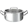 Spring Brigade braadpan met glasdeksel ø 20 cm rvs
