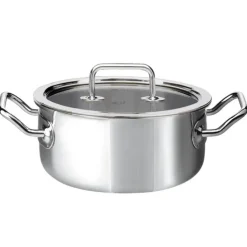 Spring Brigade braadpan met glasdeksel ø 20 cm rvs