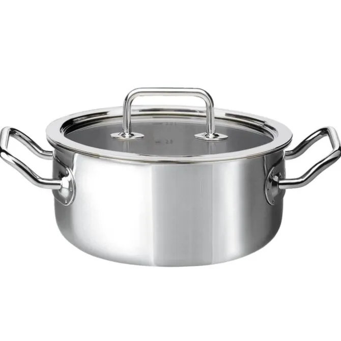 Spring Brigade braadpan met glasdeksel ø 20 cm rvs