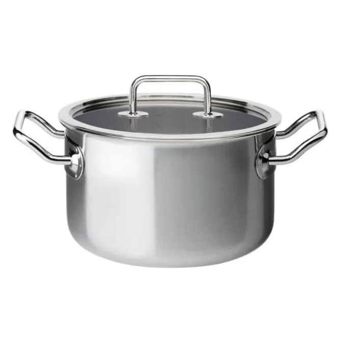 Spring Brigade kookpan met glasdeksel ø 24 cm rvs
